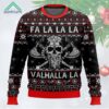 Fa La La Valhalla Viking Skull Ugly Sweater