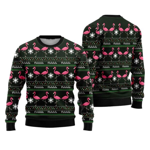 Flamingo Christmas Ugly Christmas Sweater 1