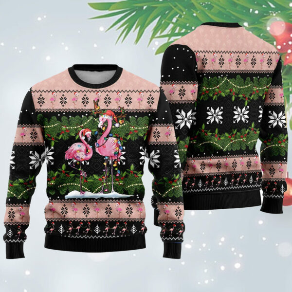 Flamingo Ugly Christmas Sweater 1