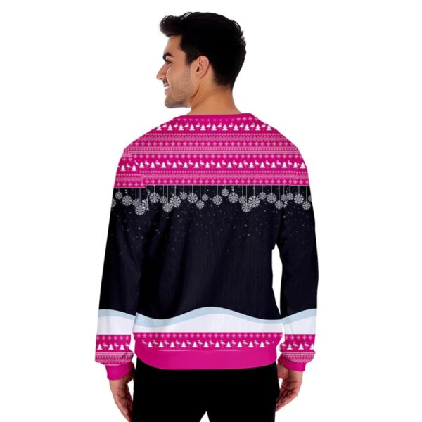 Flocking Around Flamingo Funny Ugly Christmas Sweater 2