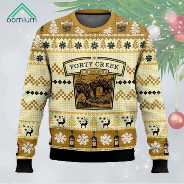 Forty Creek Whisky Ugly Christmas Sweater