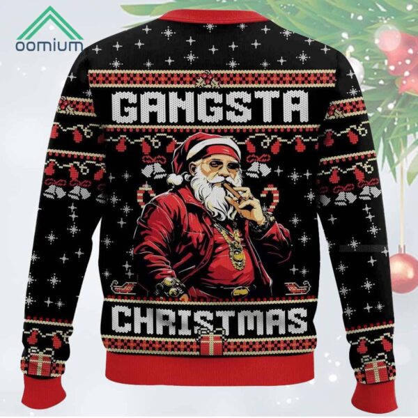 Gangsta Christmas Funny Christmas Ugly Sweater 1