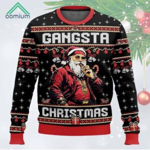 Gangsta Christmas Funny Christmas Ugly Sweater