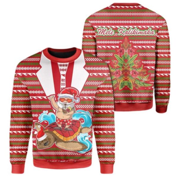 Hawaii Mele Kalikimaka Ugly Christmas Sweater