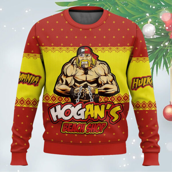 Hogans Beach Shop Hulk Hogan WWE Ugly Sweater