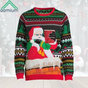 Holiday Time Mens Santa Ugly Christmas Sweater