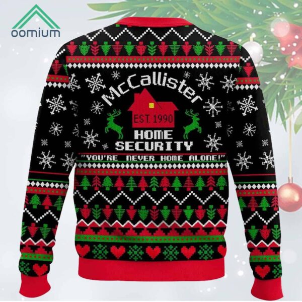 Home Alone McCallister Home Security Christmas Ugly Sweater 2