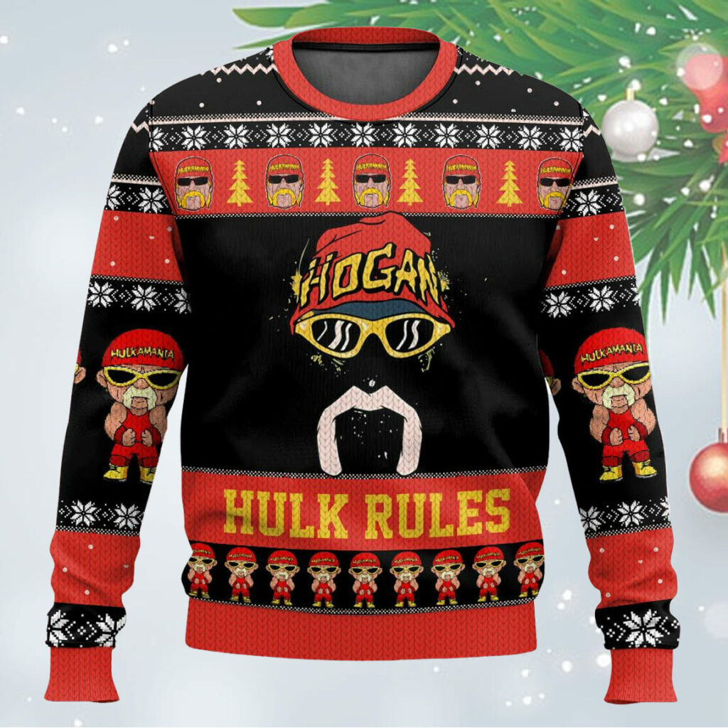 Hulk Rules Hulk Hogan WWE Ugly Sweater Oomium hulk-rules-hulk-hogan-wwe-ugly-sweater-oomium