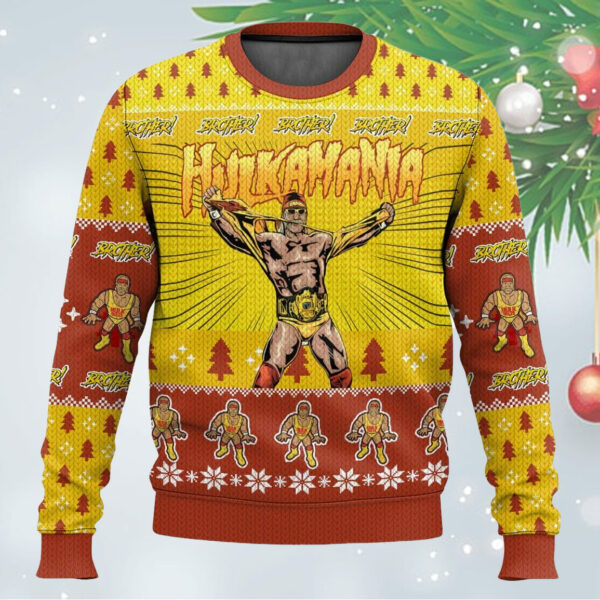 Hulkamania Hulk Hogan WWE Ugly Sweater