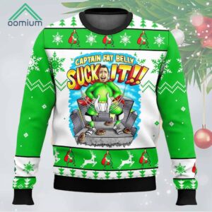 Impractical Jokers Captain Fat Belly Suck It Ugly Sweater