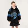 Jared Goff Detroit Football Hoodie Blanket 4