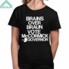 Jennifer Mccormick Brains Over Braun Vote Mccormick For Governor Shirt