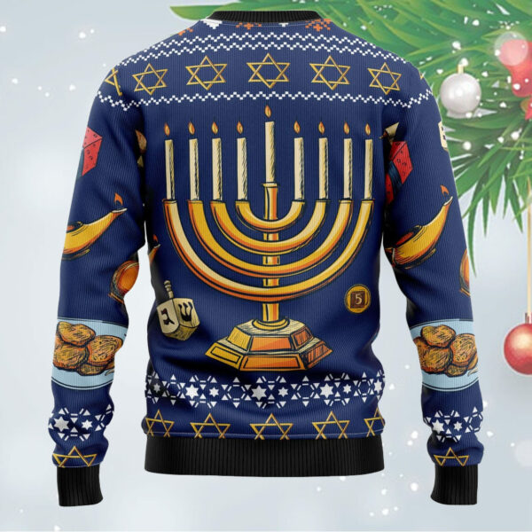 Jewish Hanukkah Ugly Christmas Sweater 1