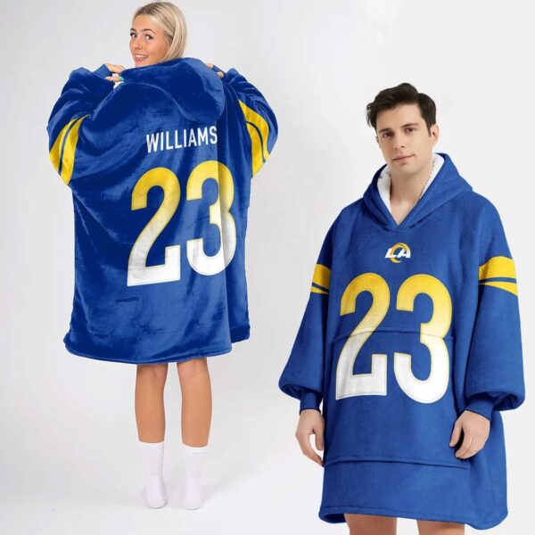 Los Angeles Football 23 Unisex Blanket Hoodie 1