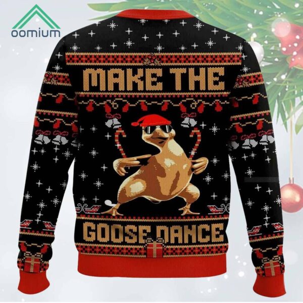 Make The Goose Dance Funny Christmas Ugly Sweater 1