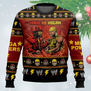 Mancho Hogan Macho Man And Hulk Hogan Ugly Sweater