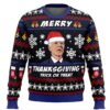 Merry Thanksgiving Biden Christmas Sweater 2024