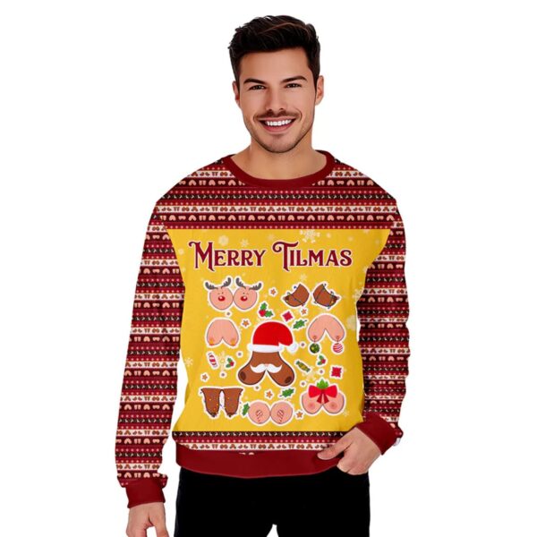 Merry Tilmas Funny Ugly Christmas Sweater 1