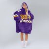 Minnesota Skol Vikings Football Unisex Blanket Hoodie 1