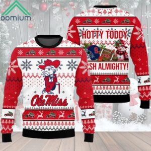 Ole Miss Hotty Toddy Gosh Almighty Ugly Christmas Sweater