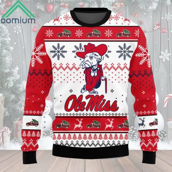 Ole Miss Hotty Toddy Gosh Almighty Ugly Christmas Sweater