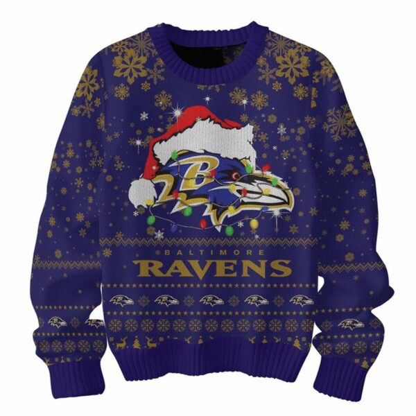 Ravens They Hate Us Because The Aint Us Ravens Christmas Ugly Sweater