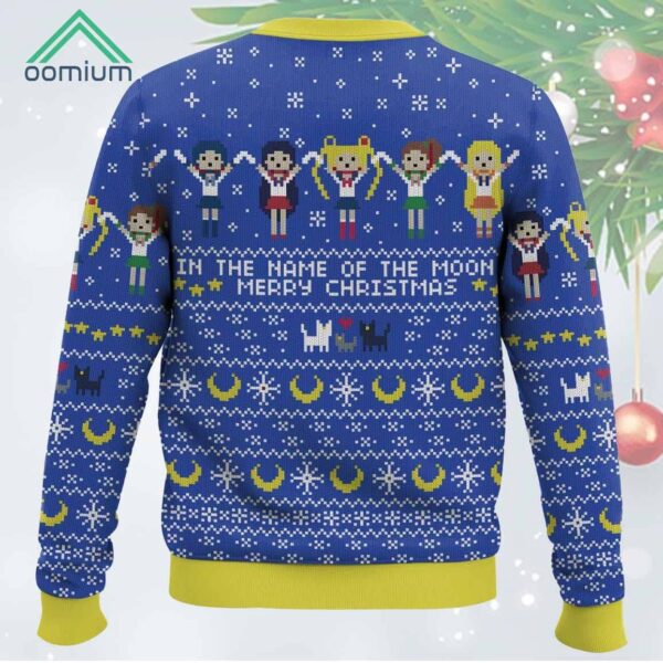 Sailor Moon In The Name Of The Moon Christmas Ugly Sweater 1