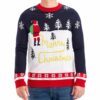 Santa Yellow Merry Christmas Ugly Christmas Sweater