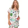 Sports Life Diary Graphic Pajama Set 2