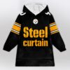 Steelers Steel Curtain 90 Football Unisex Blanket Hoodie