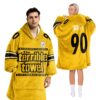 Steelers Terrible Towel Football Unisex Blanket Hoodie 1