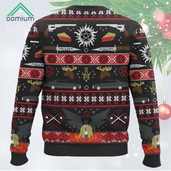 Supernatural Christmas Ugly Sweater 1