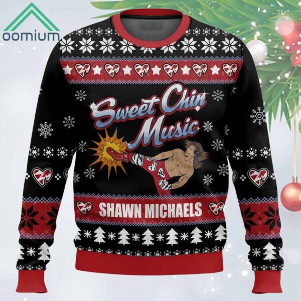 Sweet Chin Music Shawn Michaels Ugly Sweater