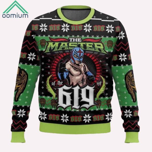 The Master Of The 619 Rey Mysterio Ugly Christmas Sweater