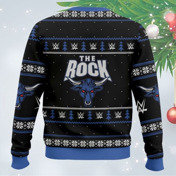 The Rock WWE Christmas Ugly Sweater 1