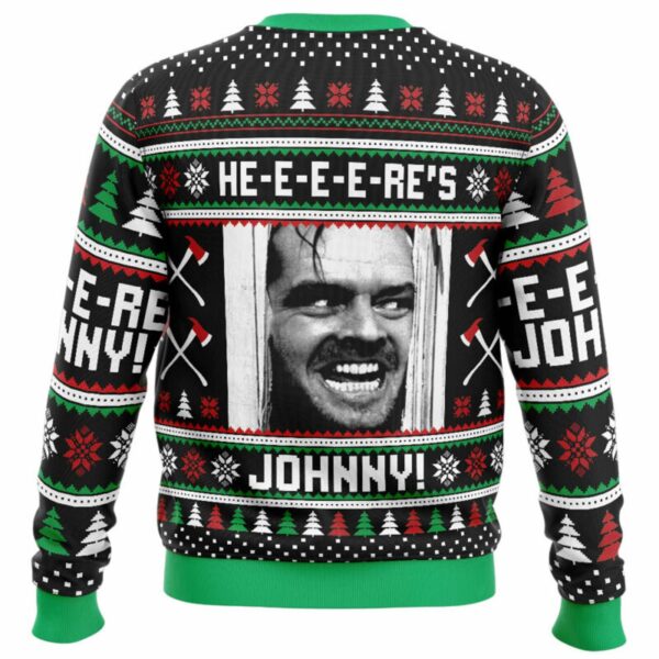 The Shining Heres Johnny Ugly Christmas Sweater