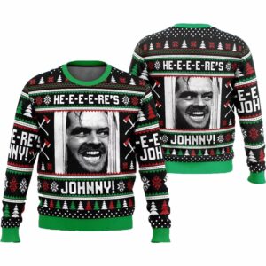 The Shining Heres Johnny Ugly Christmas Sweater