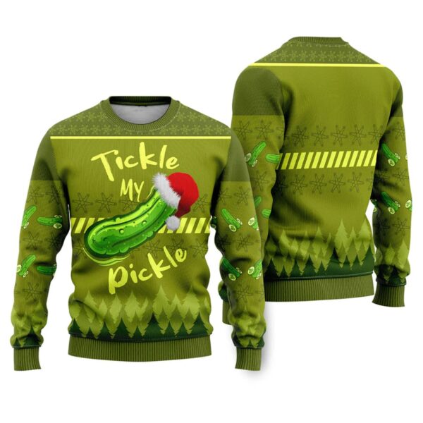 Tickle My Pickle Funny Ugly Christmas Sweater