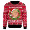 Trump Merry Christmas Snowflake Ugly Christmas Sweater