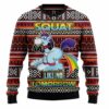 Unicorn Squat Like No Tomorrow Ugly Christmas Sweater