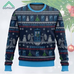 Wibbly Wobbly Timey Wimey Christmas Doctor Who Ugly Sweater