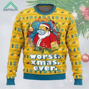 Worst Christmas Ever Simpsons Ugly Sweater