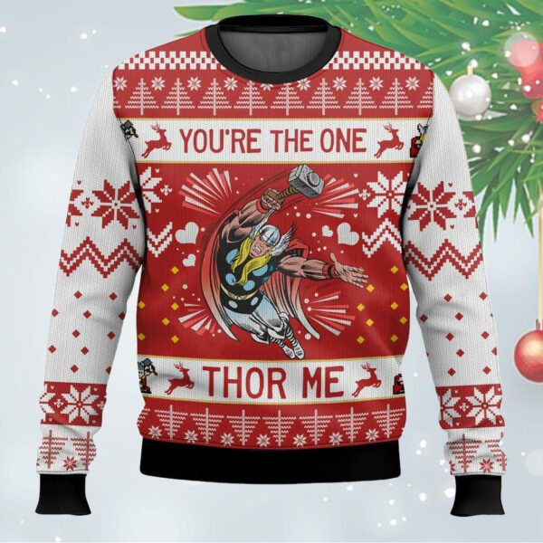 You Are The One Thor Me Christmas Ugly Sweater