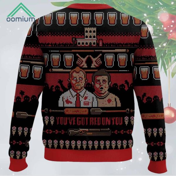 Youve Got Red on You Shaun Of The Dead Ugly Sweater 2