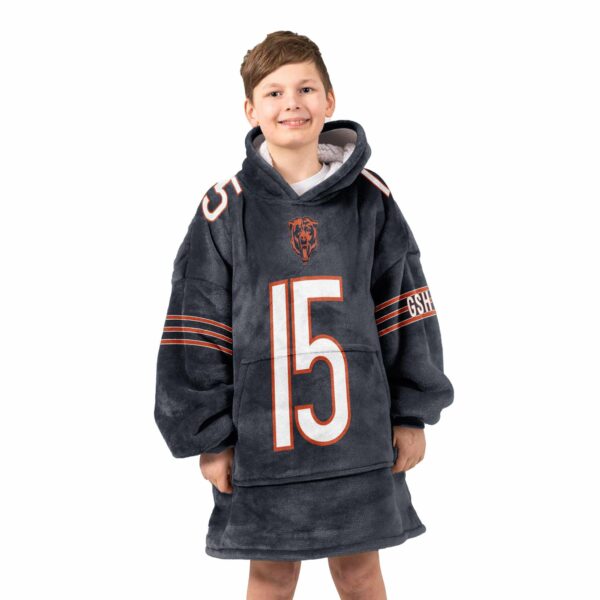 15 Chicago Football Unisex Blanket Hoodie