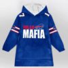 17 Allen Bills Football Unisex Blanket Hoodie