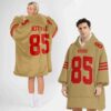 49ers 85 Kitile Football Unisex Blanket Hoodie