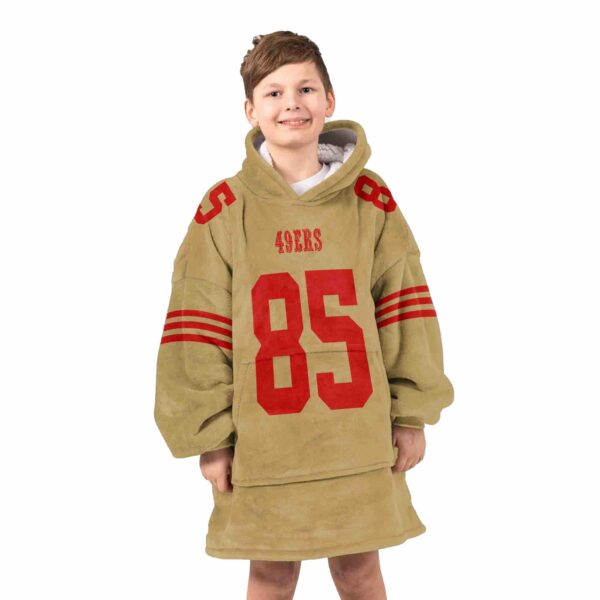 49ers 85 Kitile Football Unisex Blanket Hoodie