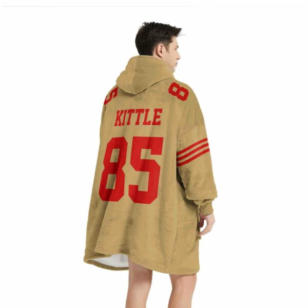 49ers 85 Kitile Football Unisex Blanket Hoodie