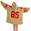 49ers 85 Kitile Football Unisex Blanket Hoodie